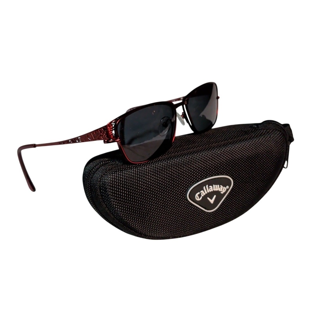 Callaway CA111 BUR Eyeglass Frames Burgundy Red 55-15-140 Metal Optical Frames